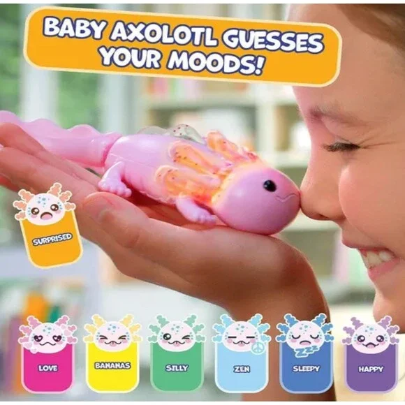 Fingerlings Baby Axolotl Alix Inflatable Pool Set Playset Pink Ready to ship - Picture 3 of 5